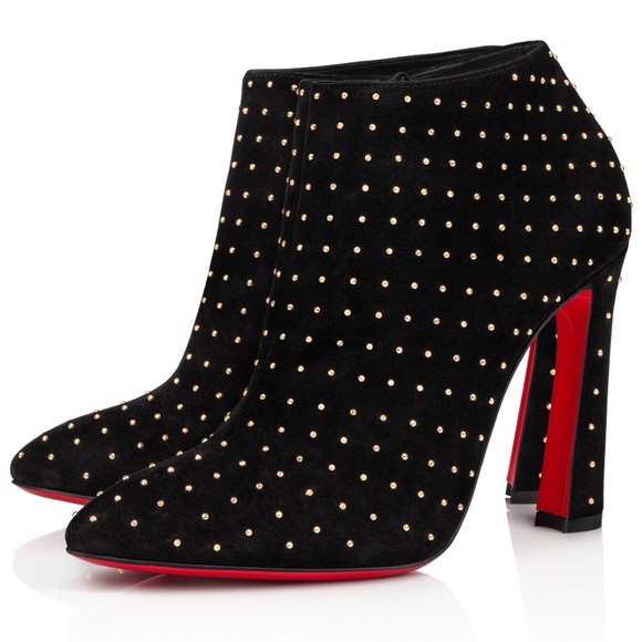 Christian Louboutin Shoes - Christian Louboutin RARE Eleonor Plume Crystal accent boots RETAIL 1,295
